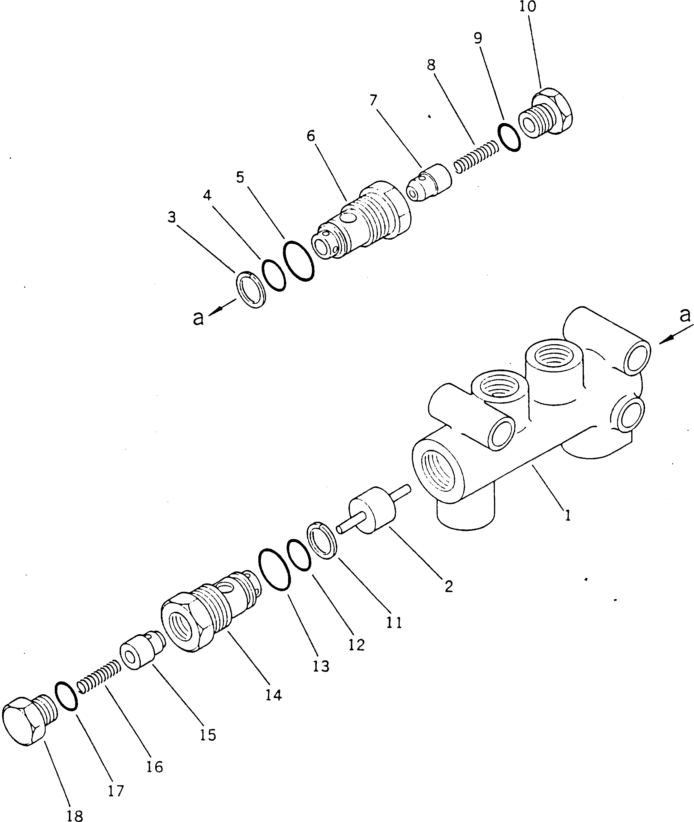Клапан в сборе 237-61-00010 KOMATSU