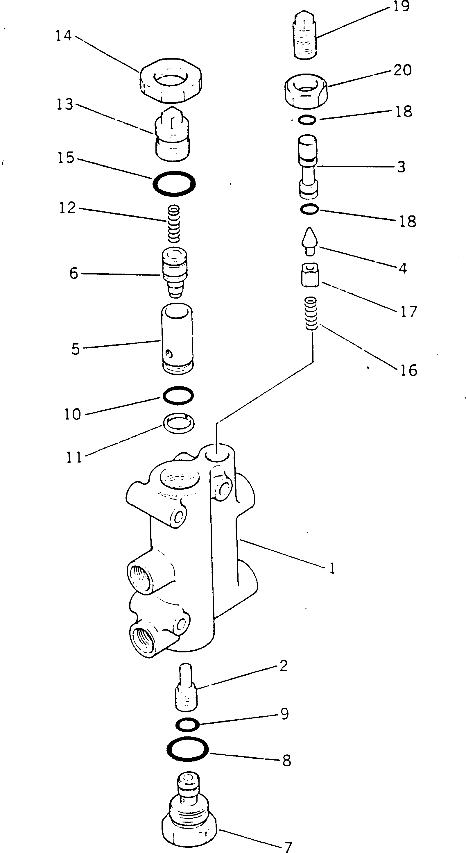 VALVE ASS'Y,(FOR SCARIFIER) 233-60-21100 KOMATSU