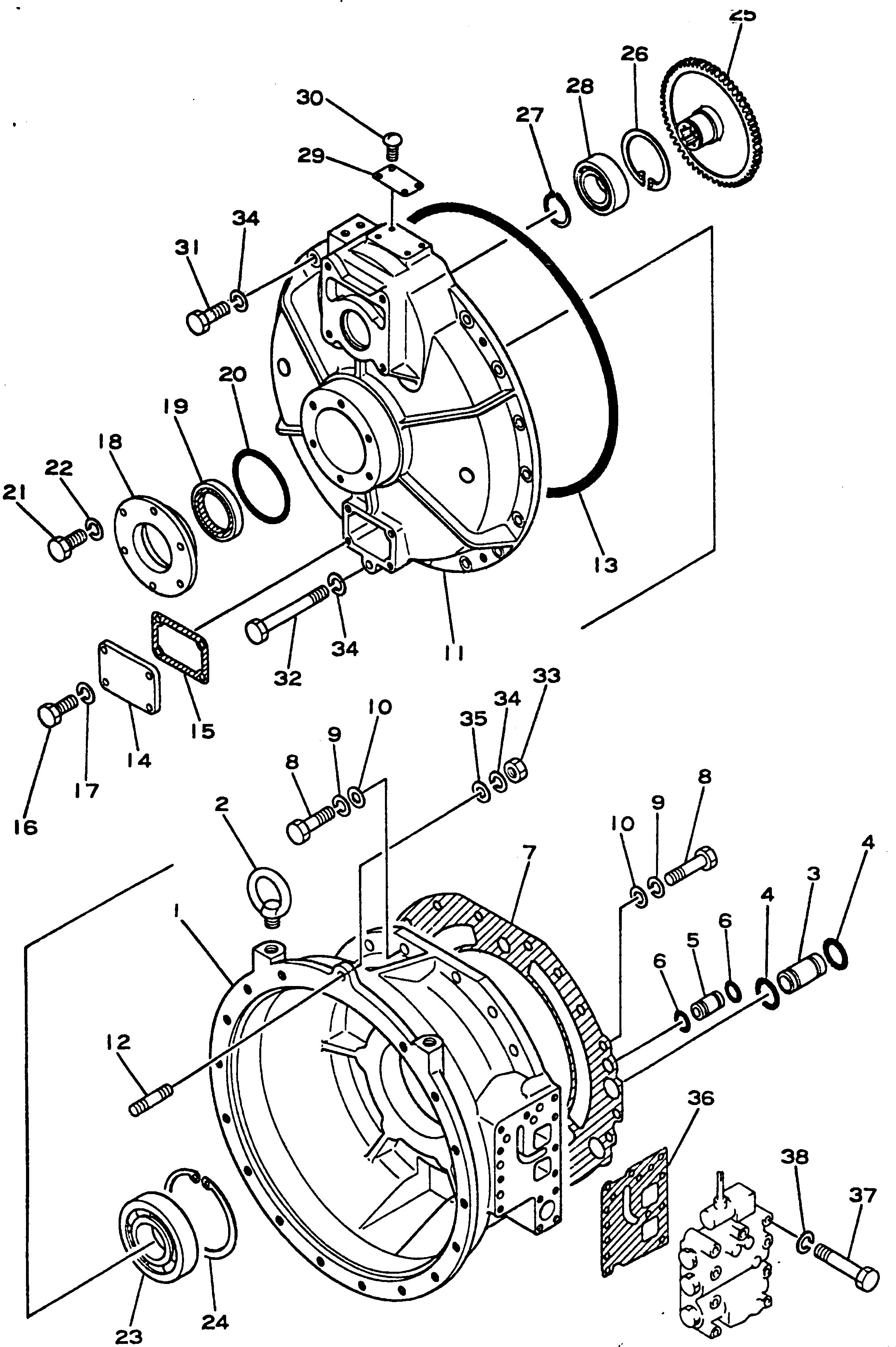 TORQUE CONVERTOR A.,(TCS43-2D) (566-13-31001) KOMATSU