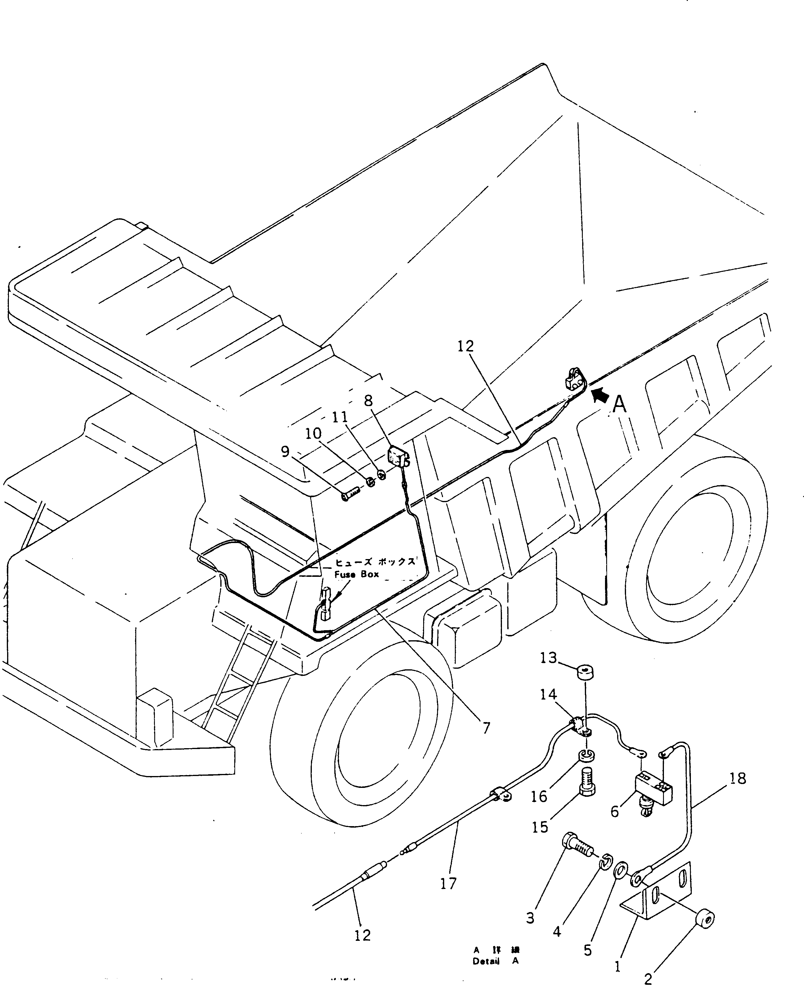SWITCH,DUMP BUZZER 566-06-13740 KOMATSU