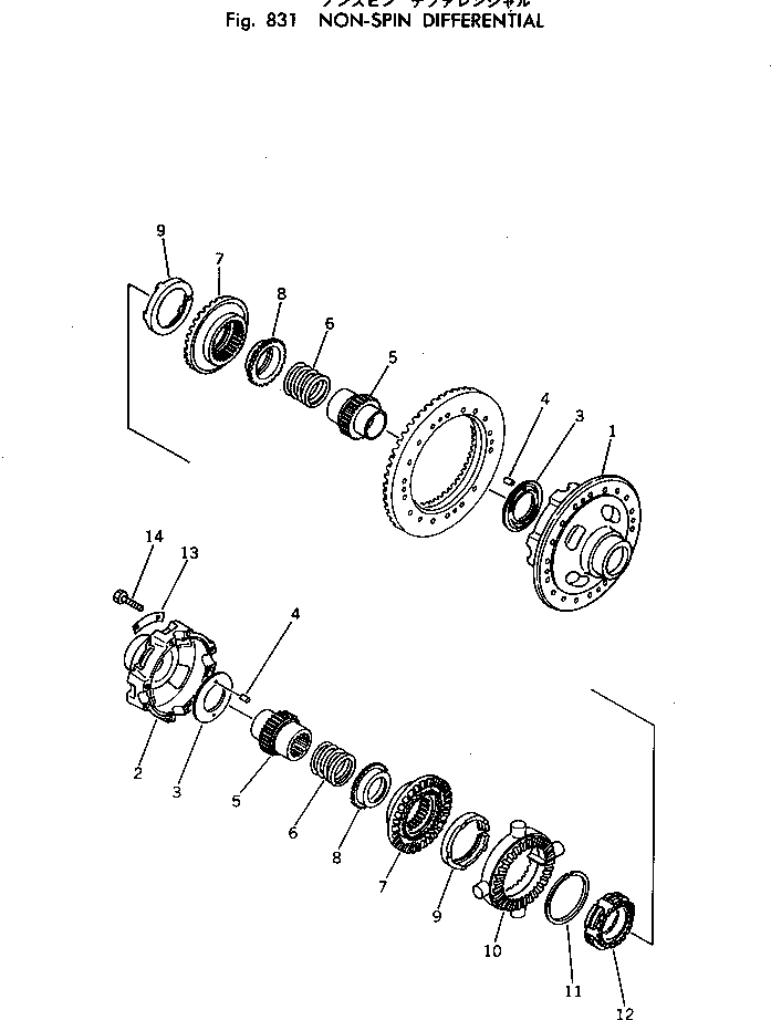 DIFFERENTIAL ASS'Y 569-81-22501 KOMATSU