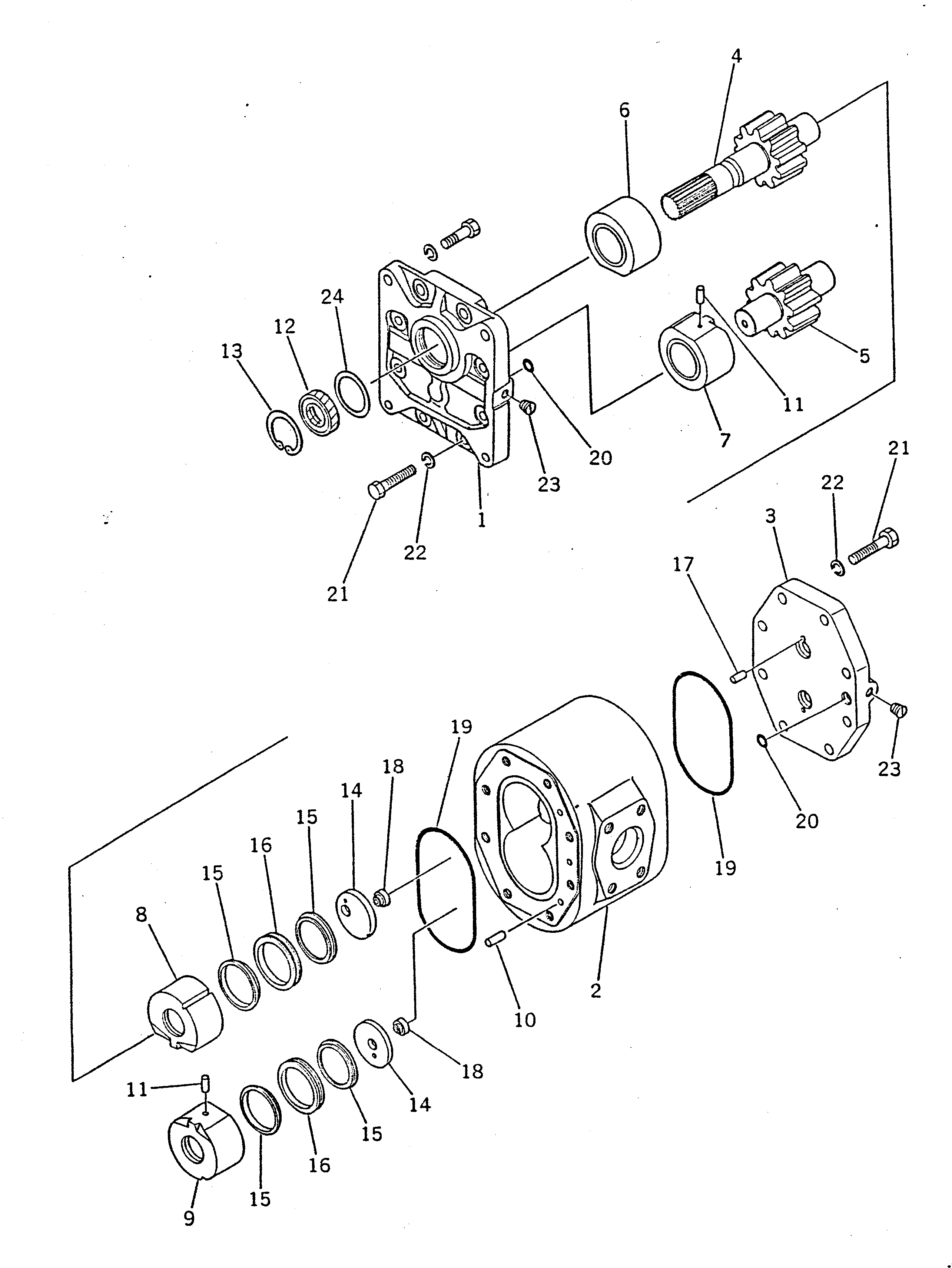 Уплотнительное кольцо круглого сечения 07445-66141 KOMATSU