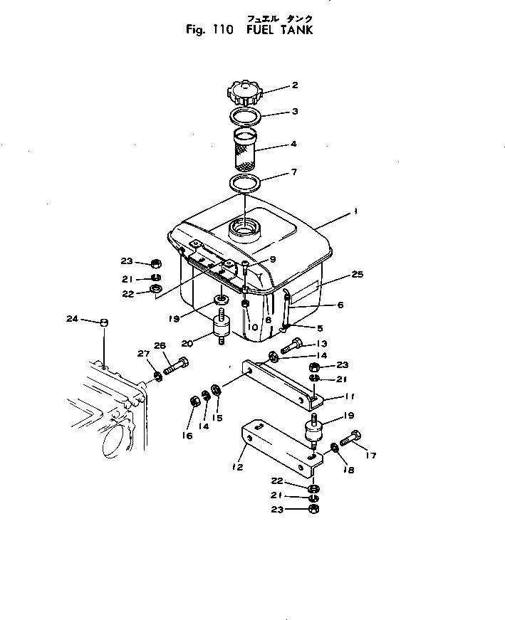 BRACKET,(1) 2691-7-17151 KOMATSU