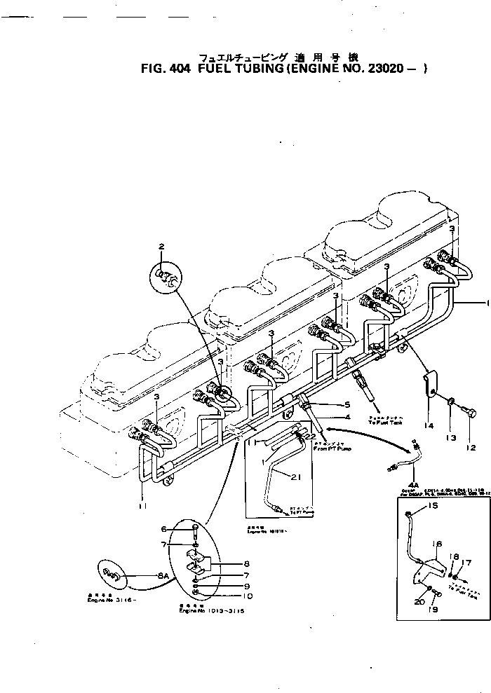 TUBE,FUEL RETURN 6678-71-9441 KOMATSU