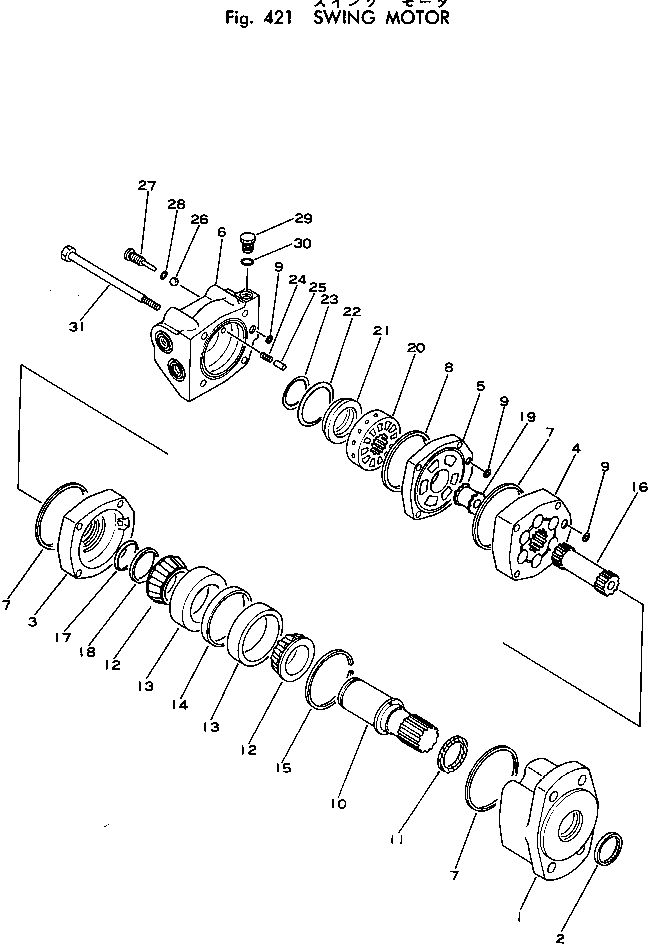 SWING MOTOR ASS'Y 20N-60-16100 KOMATSU