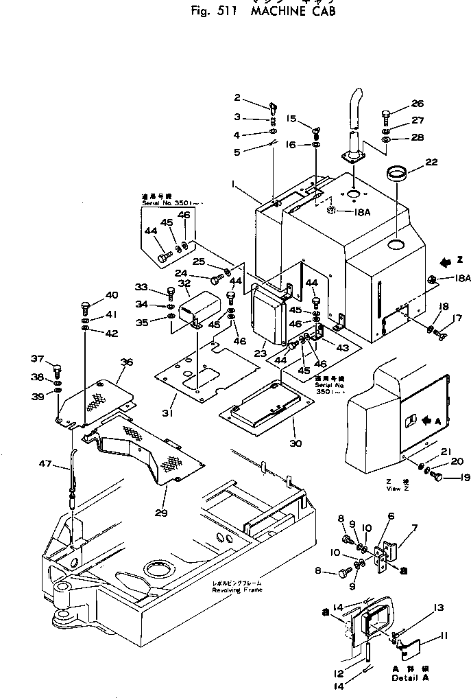 BOLT¤ WING,WING \0\01434-10820 KOMATSU