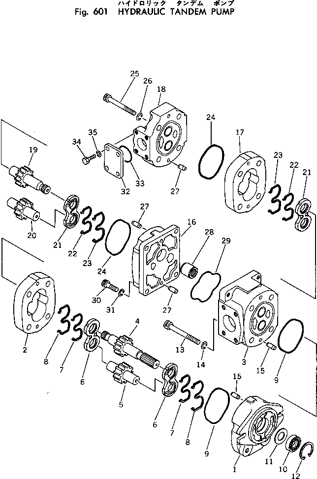 TANDEM PUMP ASS'Y 705-52-10060 KOMATSU