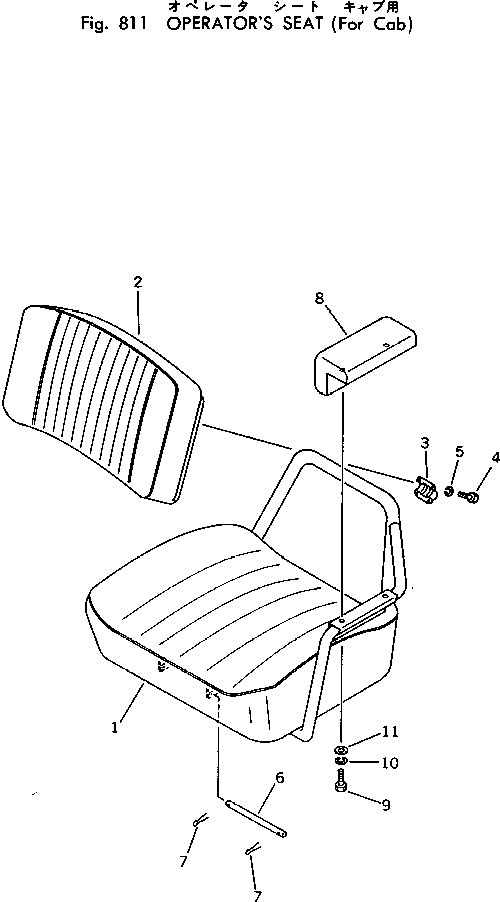 SEAT,BACK 20N-57-21120 KOMATSU