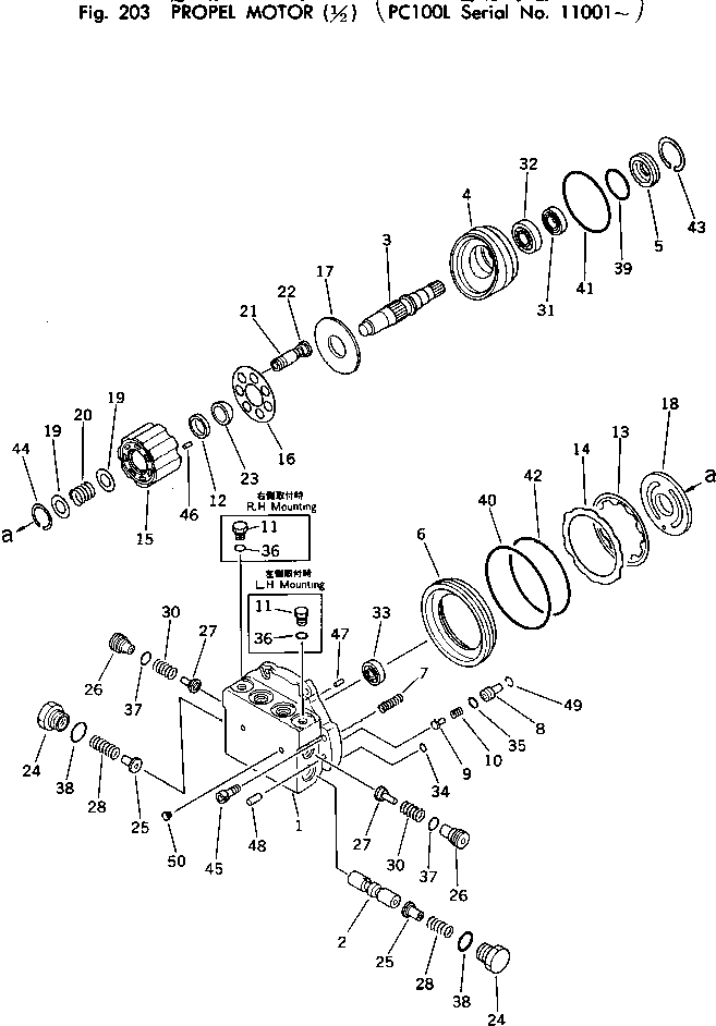 FLANGE SPOOL ASS'Y TZ43F2101-00A KOMATSU
