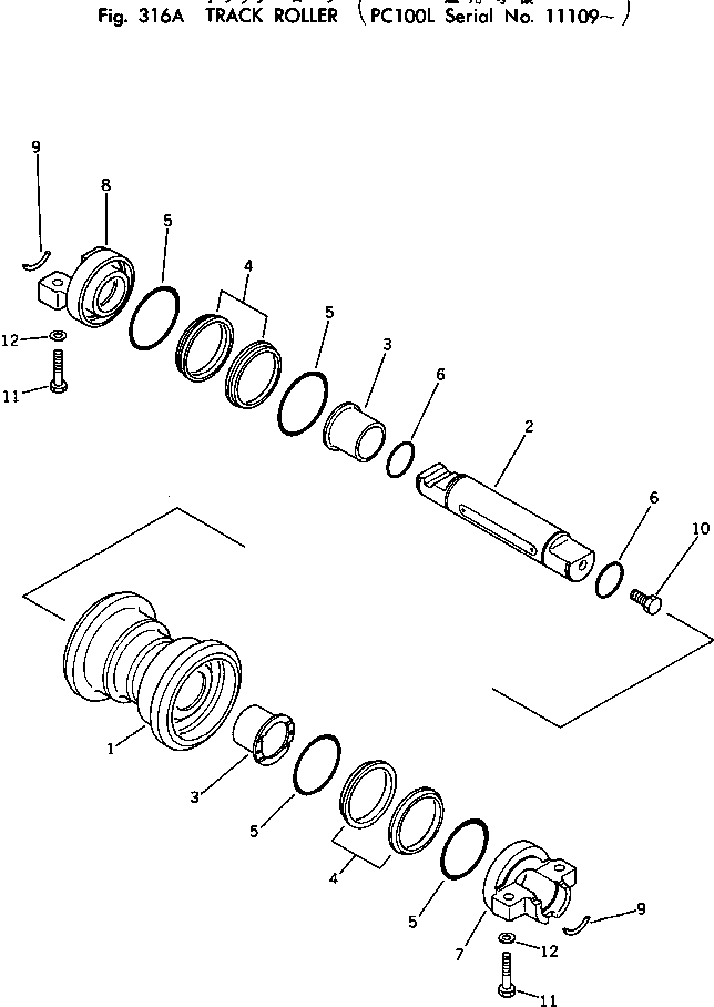 Упорное кольцо 205-30-56131 KOMATSU
