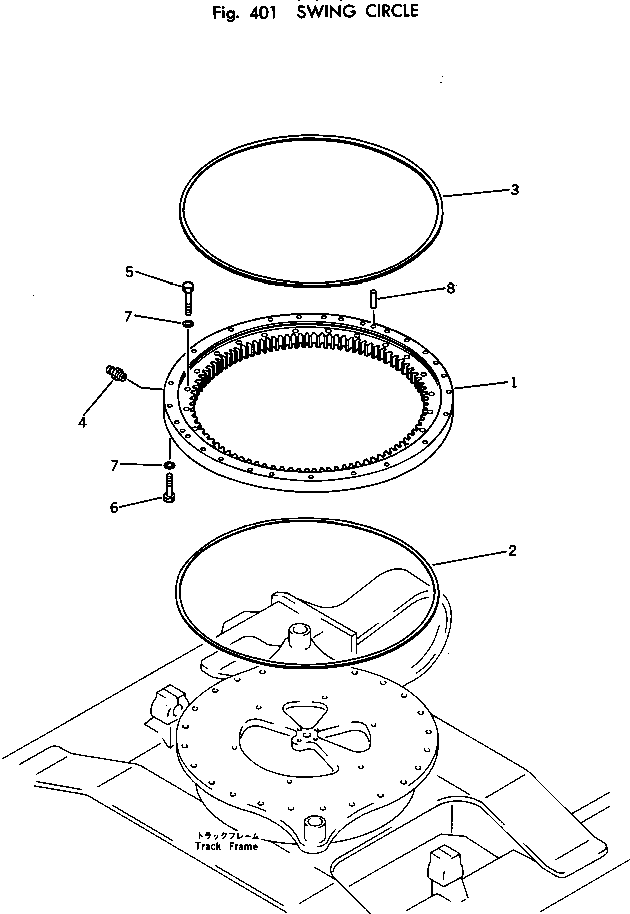 CIRCLE,SWING 21K-25-11101 KOMATSU