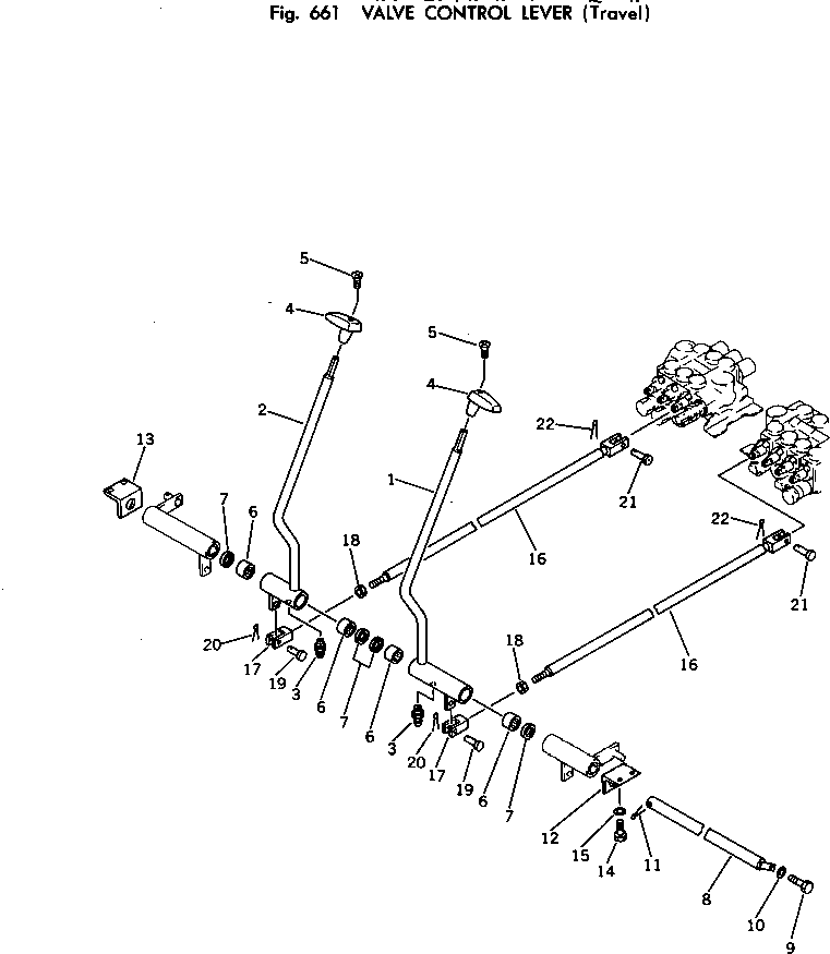 Рычаг левый 21K-43-11622 KOMATSU