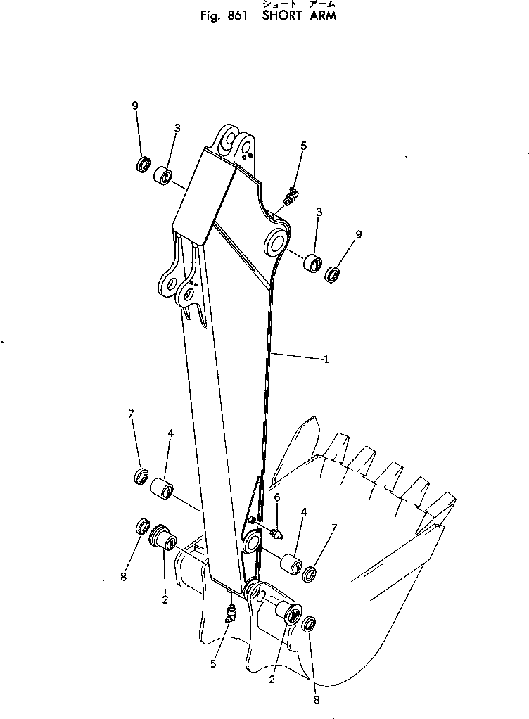 SHORT ARM ASS'Y 205-944-0013 KOMATSU