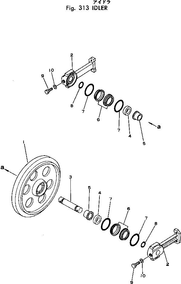 IDLER ASS'Y 20T-30-00011 KOMATSU