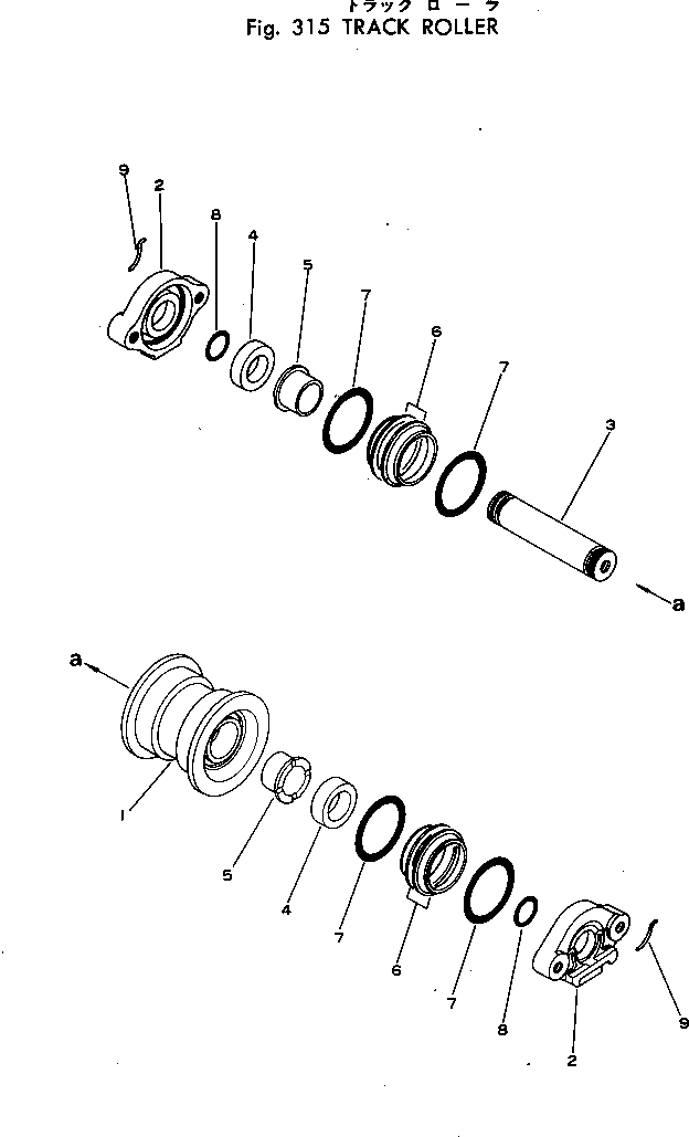 опорный каток в сборе 20T-30-00021 KOMATSU