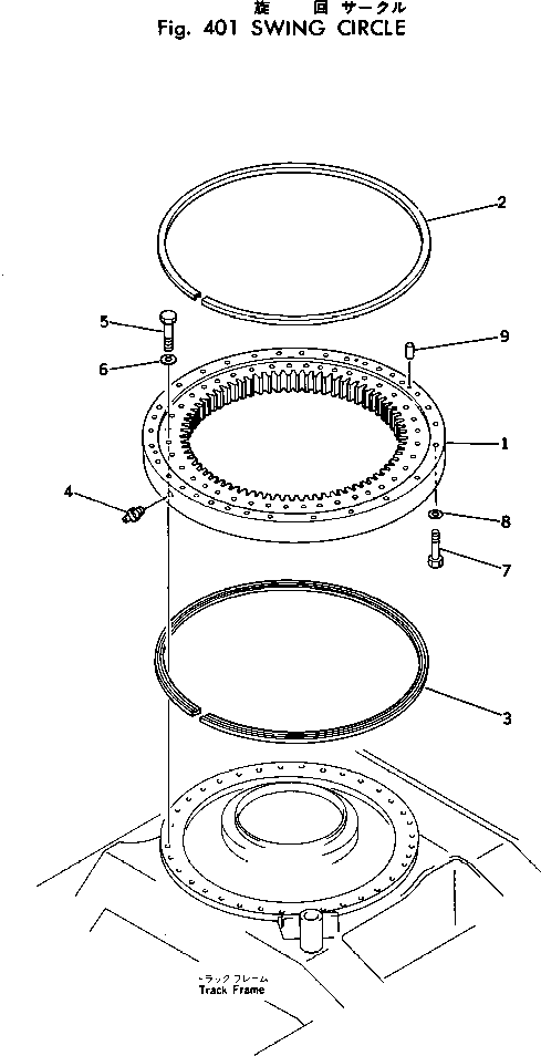 SWING CIRCLE ASS'Y 208-25-00010 KOMATSU