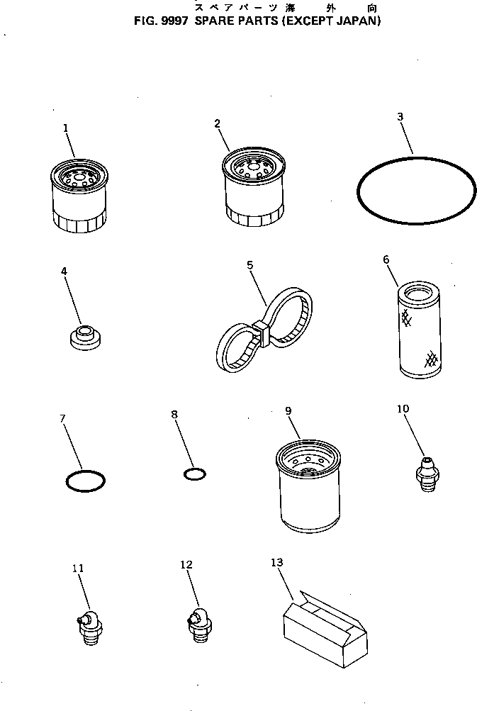 SPARE PARTS KIT 363-98-05110 KOMATSU