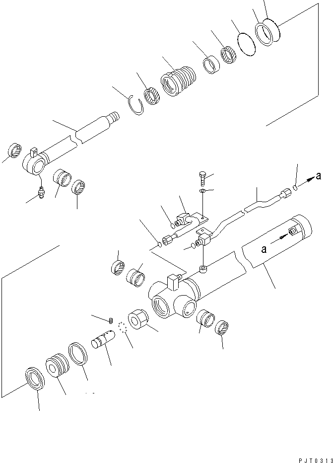 CYLINDER ASS'Y,ARM 707-00-0A451 KOMATSU