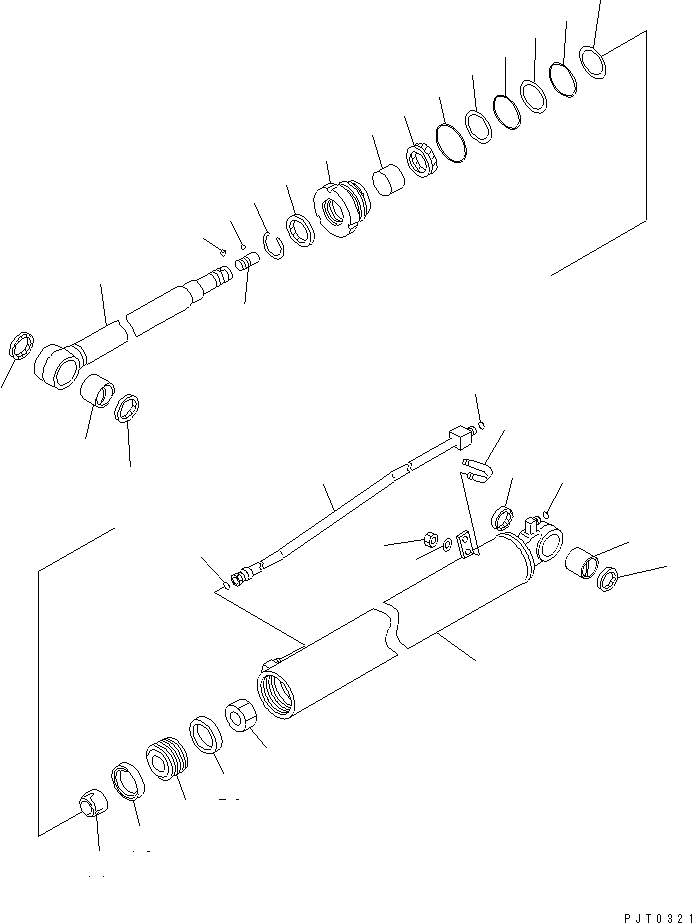 CYLINDER ASS'Y,ARM 707-00-0A641 KOMATSU