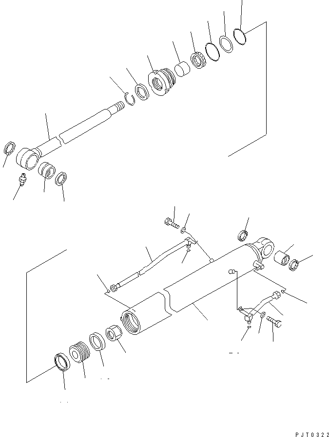 CYLINDER ASS'Y,BUCKET 707-00-0A650 KOMATSU