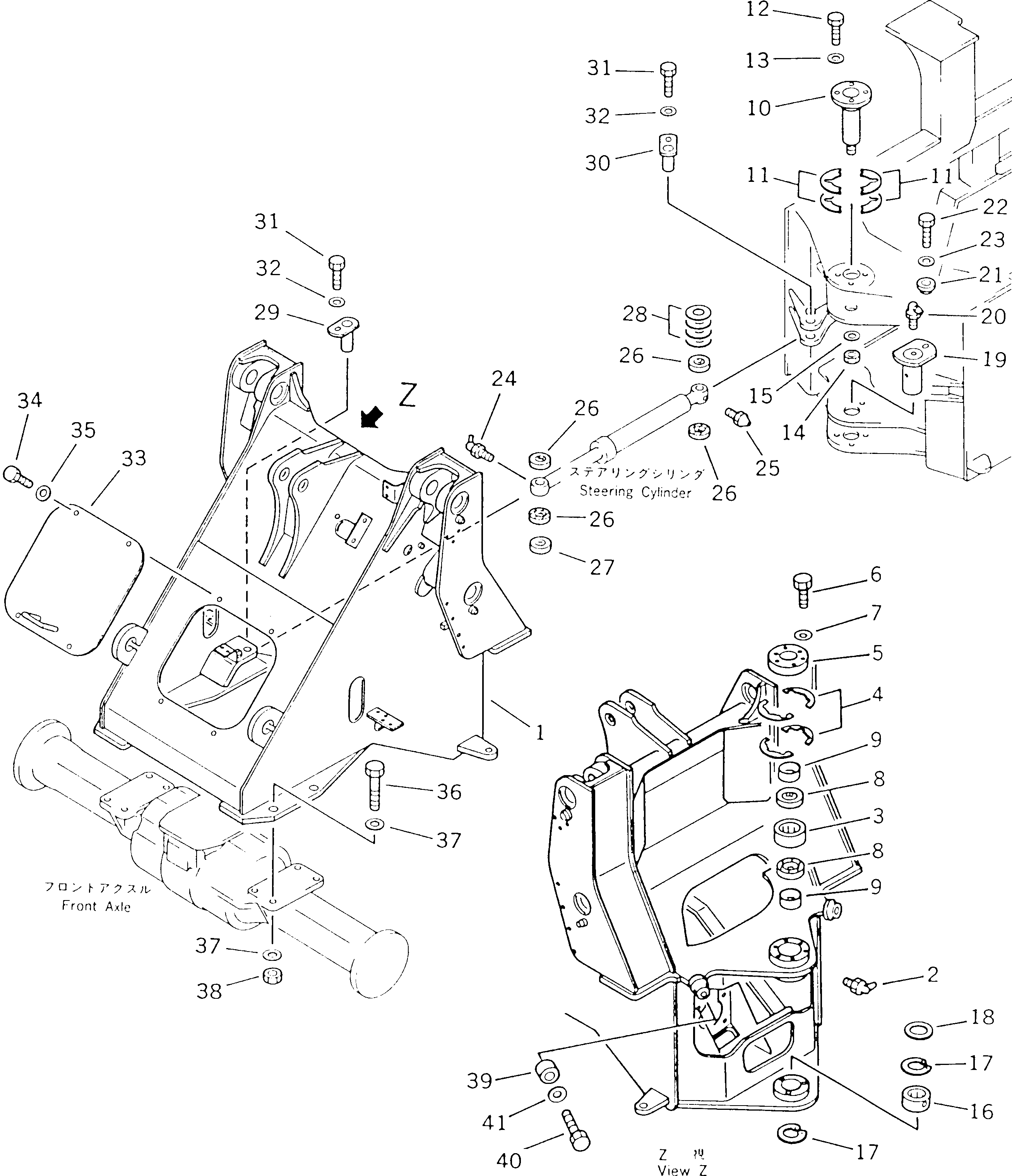 FRAME,FRONT 417-T80-1110 KOMATSU