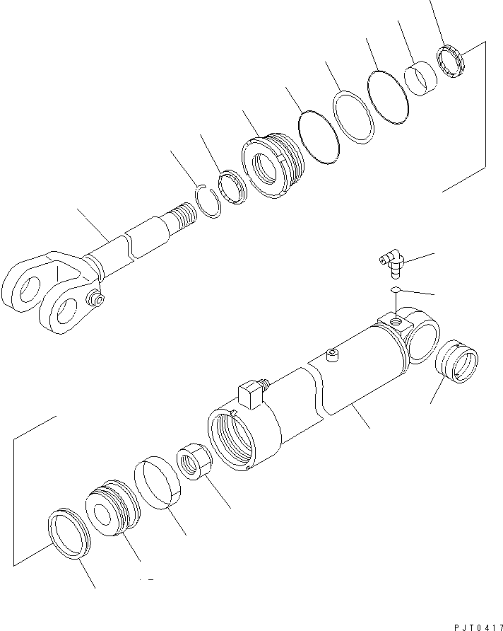 CYLINDER GROUP,LIFT (\8\707-00-X7970) KOMATSU