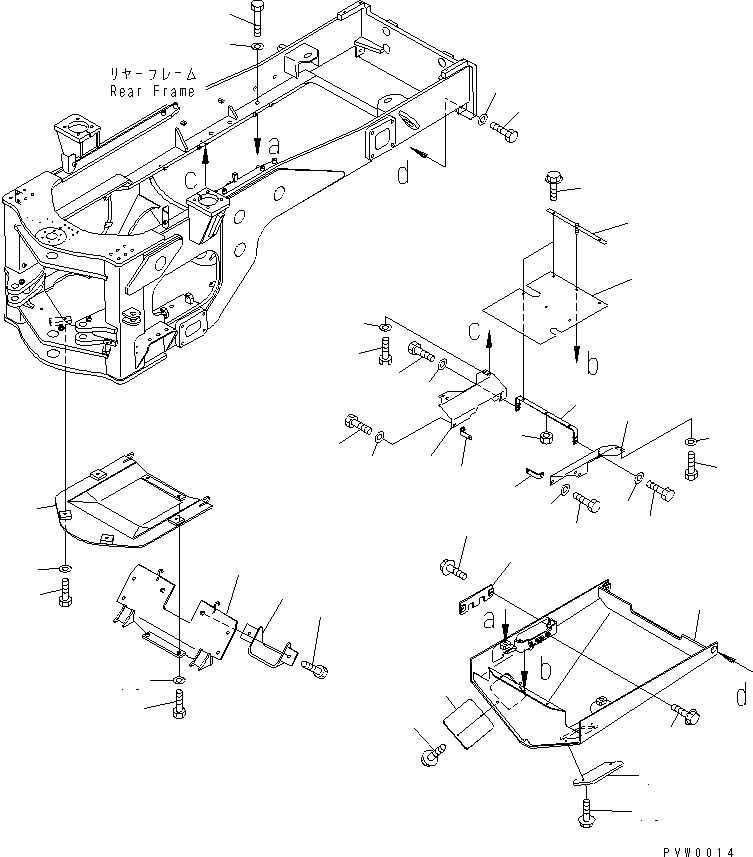 GUARD,REAR 421-971-2910 KOMATSU