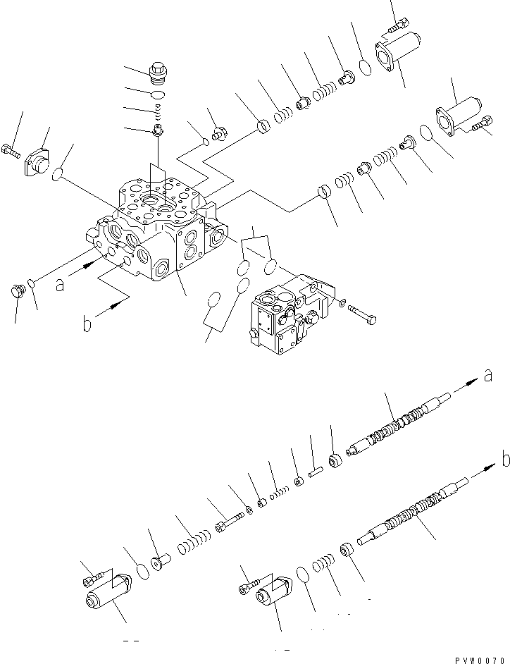 управляющий клапан 700-92-34000 KOMATSU