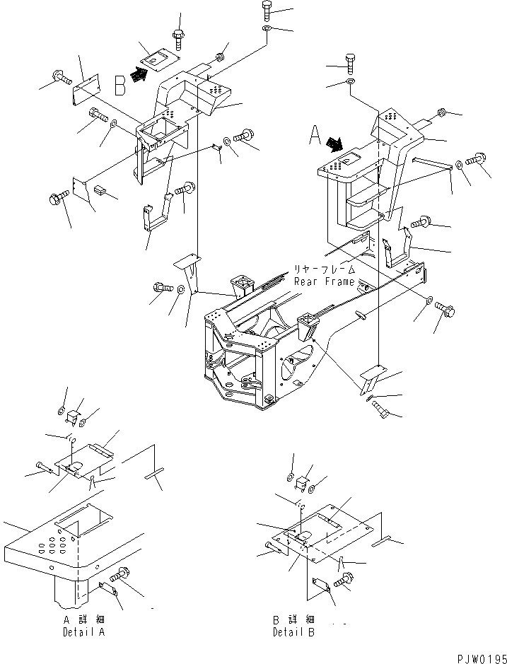 FLOOR,L.H. 423-S95-3251 KOMATSU