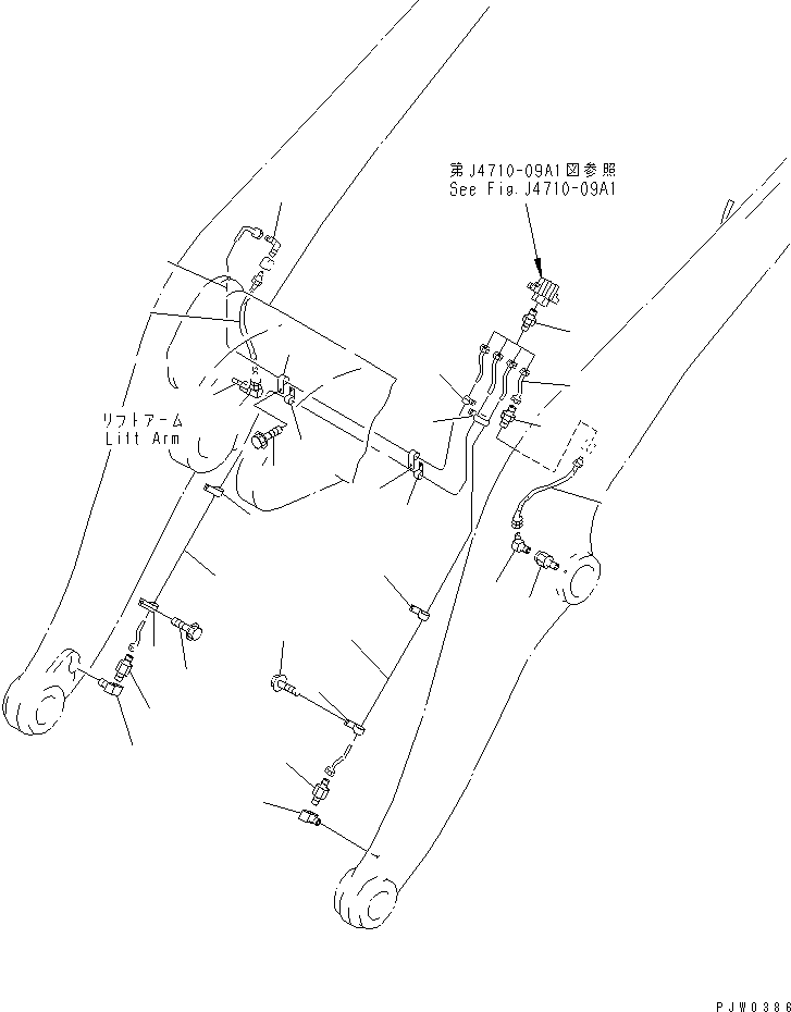 TUBE,L.H. BUCKET PIN 424-S95-2660 KOMATSU