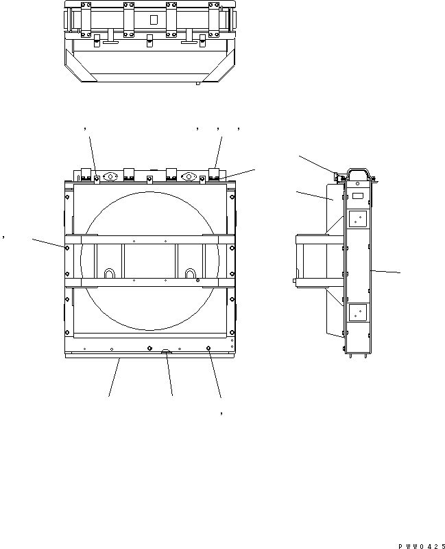 Кожух вентилятора 42C-01-11890 KOMATSU
