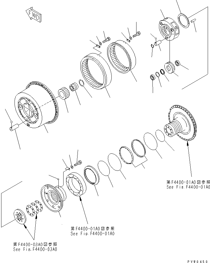 FINAL DRIVE ASS'Y,R.H. (42C-22-14006) KOMATSU
