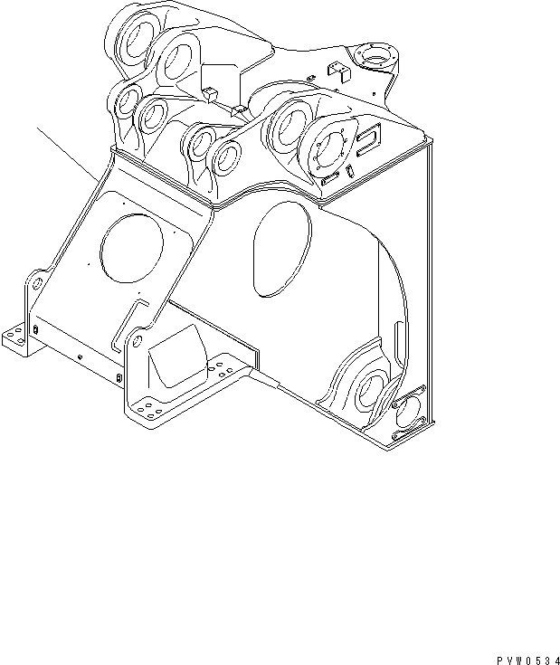 FRAME,FRONT 42C-46-11113 KOMATSU