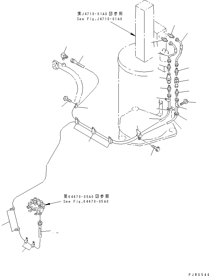 Шланг 07623-00344 KOMATSU
