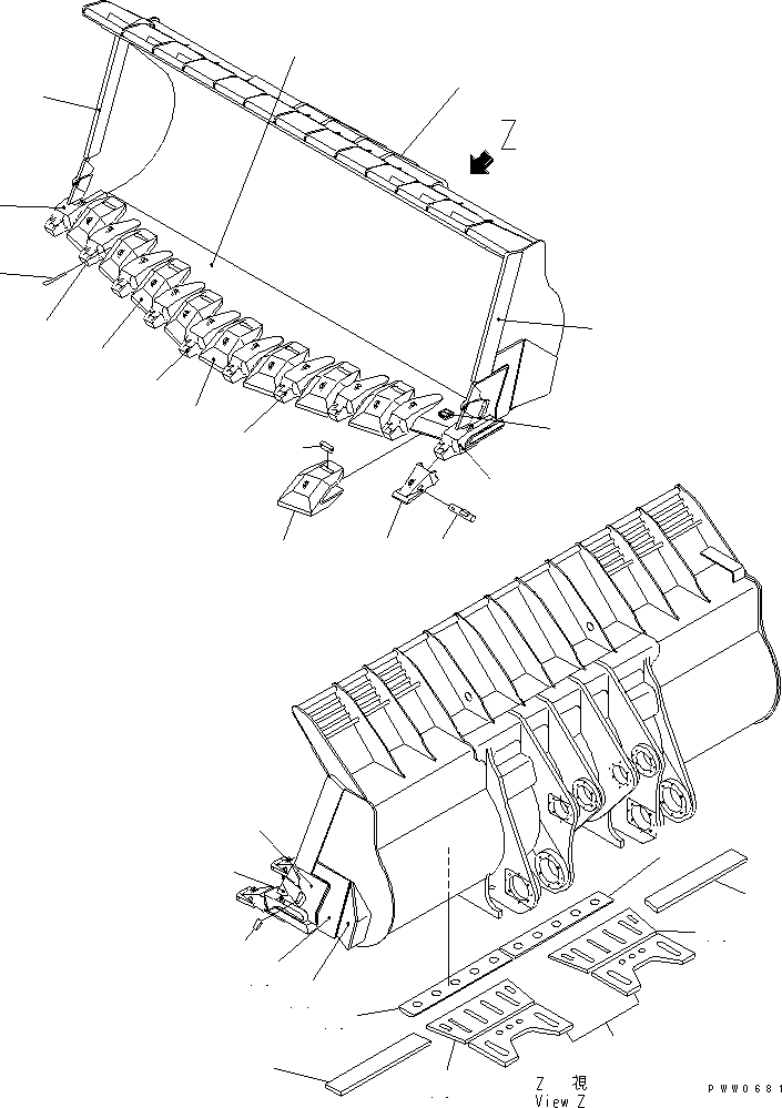 Ковш 42C-831-1110 KOMATSU