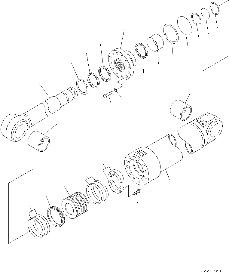 Уплотнительное кольцо (комплект) 07000-15205 KOMATSU