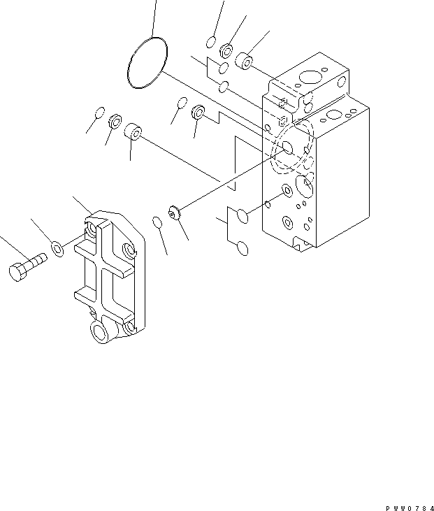 SERVO VALVE ASS'Y,FRONT (708-27-08810) KOMATSU