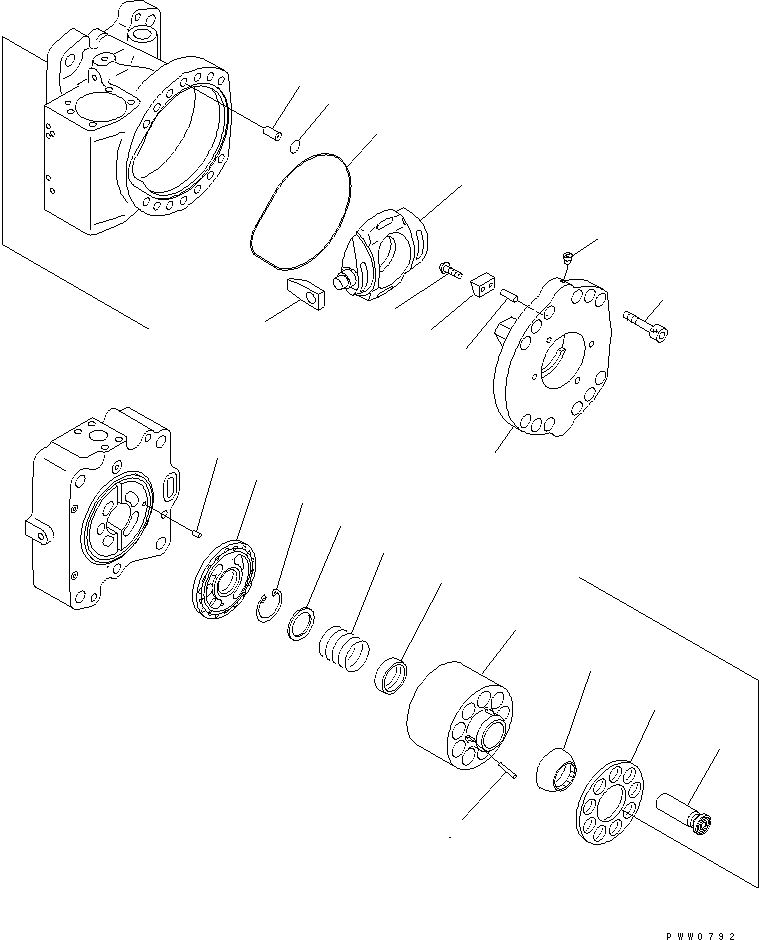 CRADLE ASS'Y,REAR (\7\708-2L-06930) KOMATSU