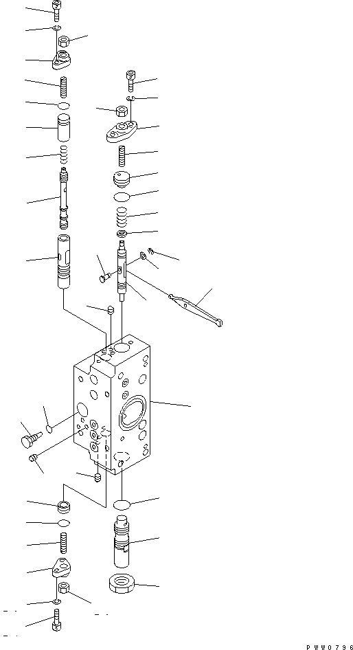 SERVO VALVE SUB A.,REAR 708-25-09540 KOMATSU
