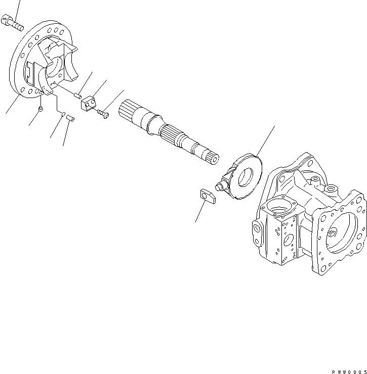CRADLE ASS'Y,FRONT 708-2H-04530 KOMATSU