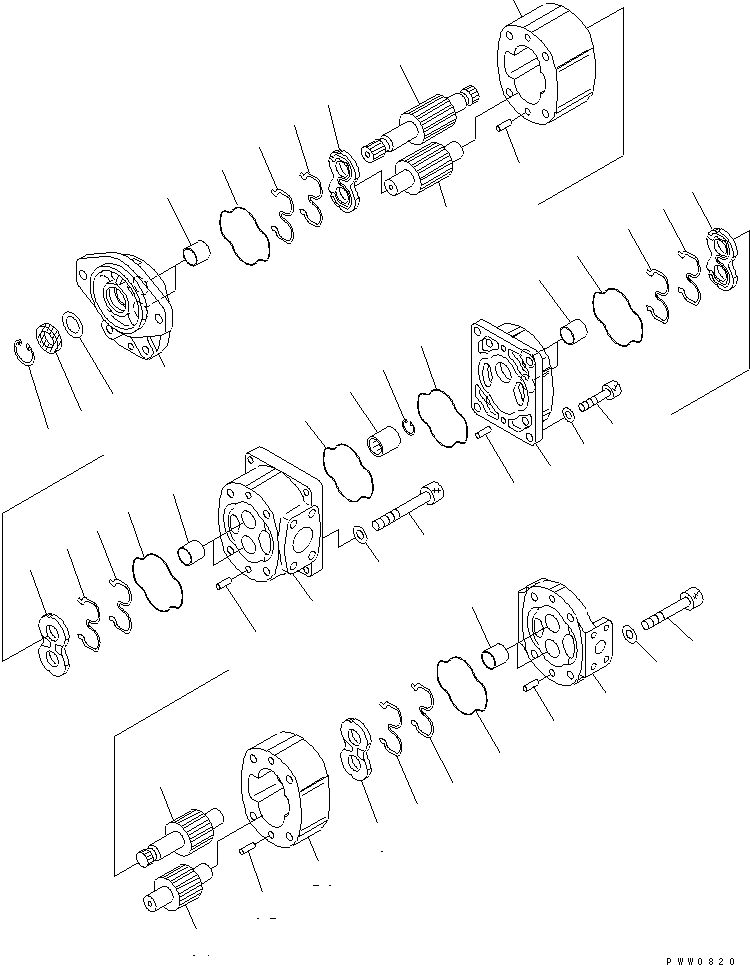 Насос в сборе 705-52-22070 KOMATSU