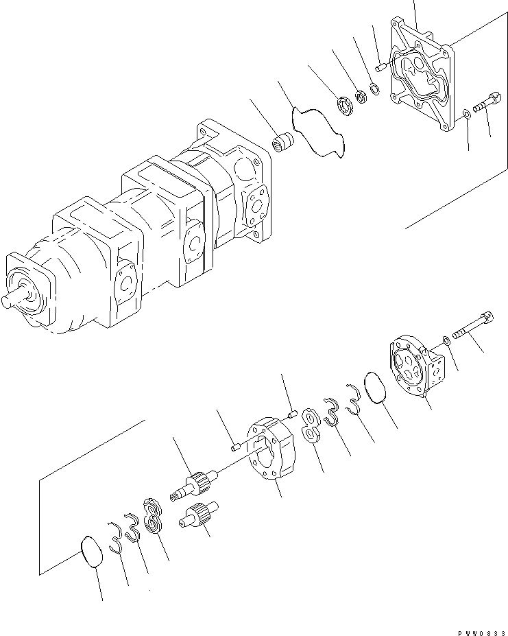 PUMP ASS'Y,(SAR28) 705-38-29000 KOMATSU