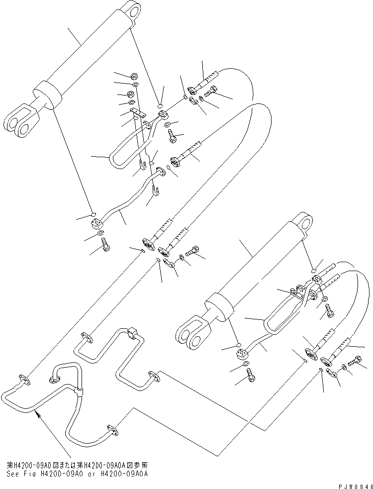 CYLINDER ASS'Y,LIFT (707-01-08602) KOMATSU
