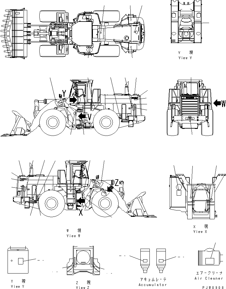 Табличка смазки 426-V03-2120 KOMATSU