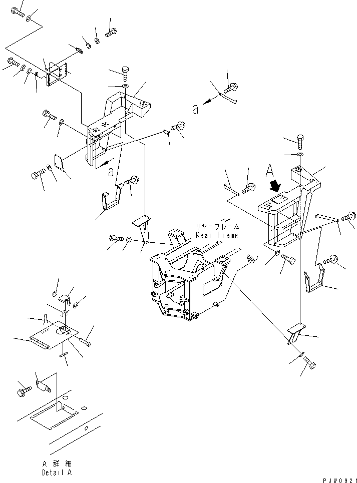 FLOOR,L.H. 419-S95-3121 KOMATSU