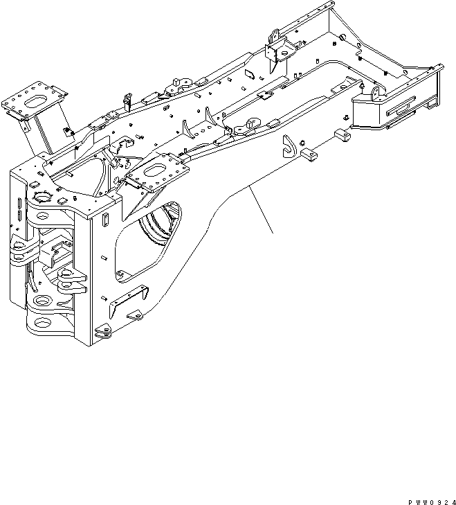 Задняя рама 428-S95-2960 KOMATSU