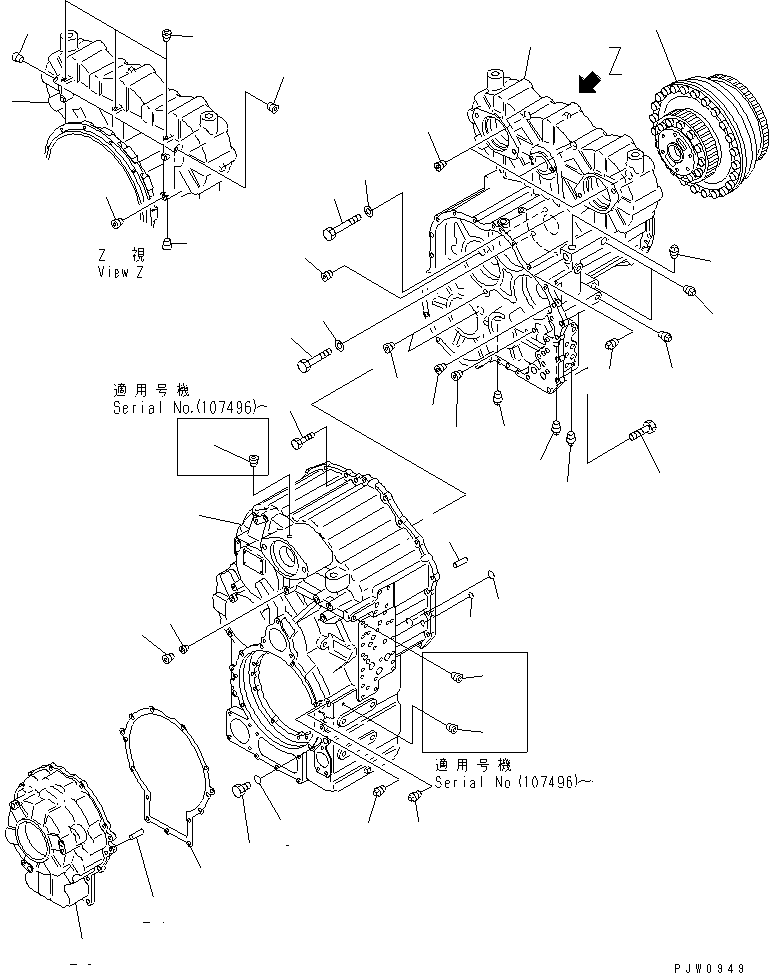 Трансмиссия в сборе 421-S13-2101 KOMATSU
