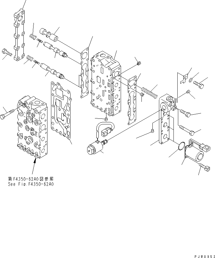 COVER,LOWER VALVE, R.H. 714-19-15830 KOMATSU