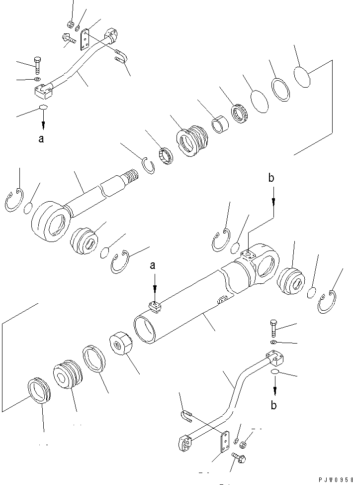 CYLINDER GROUP,LIFT (\8\707-00-X7830) KOMATSU
