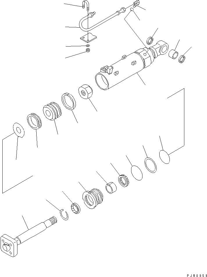CYLINDER GROUP,TILT (\8\707-00-X7840) KOMATSU